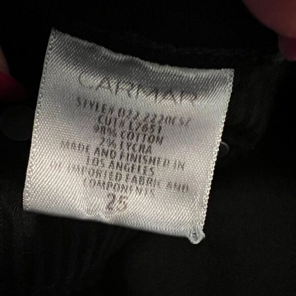 Carmar Denim Black Side Stripe/Zip Skinny Jeans sz 25 - Picture 7 of 8